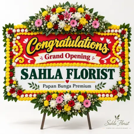 Papan Bunga Ucapan Selamat Cihampelas