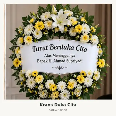 Krans Bunga Duka Cihampelas